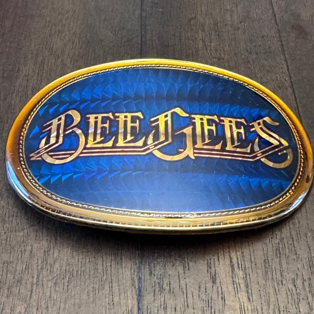 Vintage Bee Gees Belt Buckle 1977‎ Pacifica Mfg L A Cal 90245 Collectible